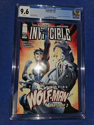 Invincible #57 CGC 9.6 White Pages (2008) Wolf-Man Crossover Kirkman