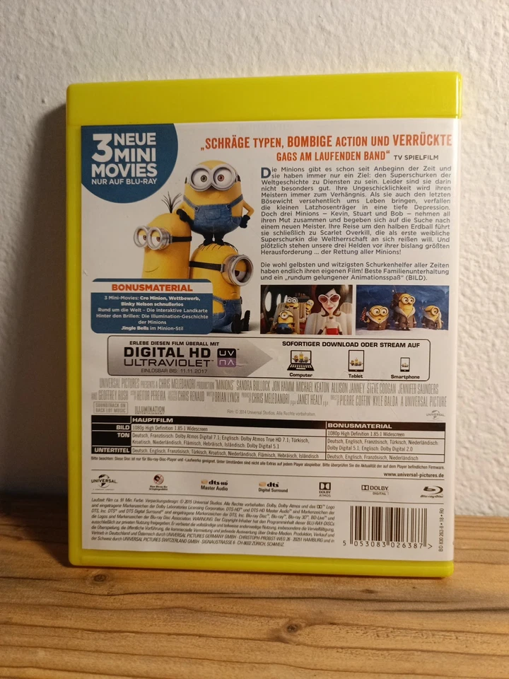 Minions wie alles begann Animation Universal | Blu-ray | 2015 - Bild 2 von 2
