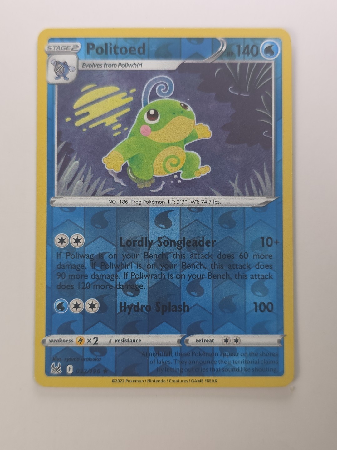 Pokémon TCG Pokémon Politoed Politoed Rare Regular 32/196