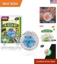 Beginner-Friendly LED Light-Up Yo-Yo - Limelight in Clear Blue Accents