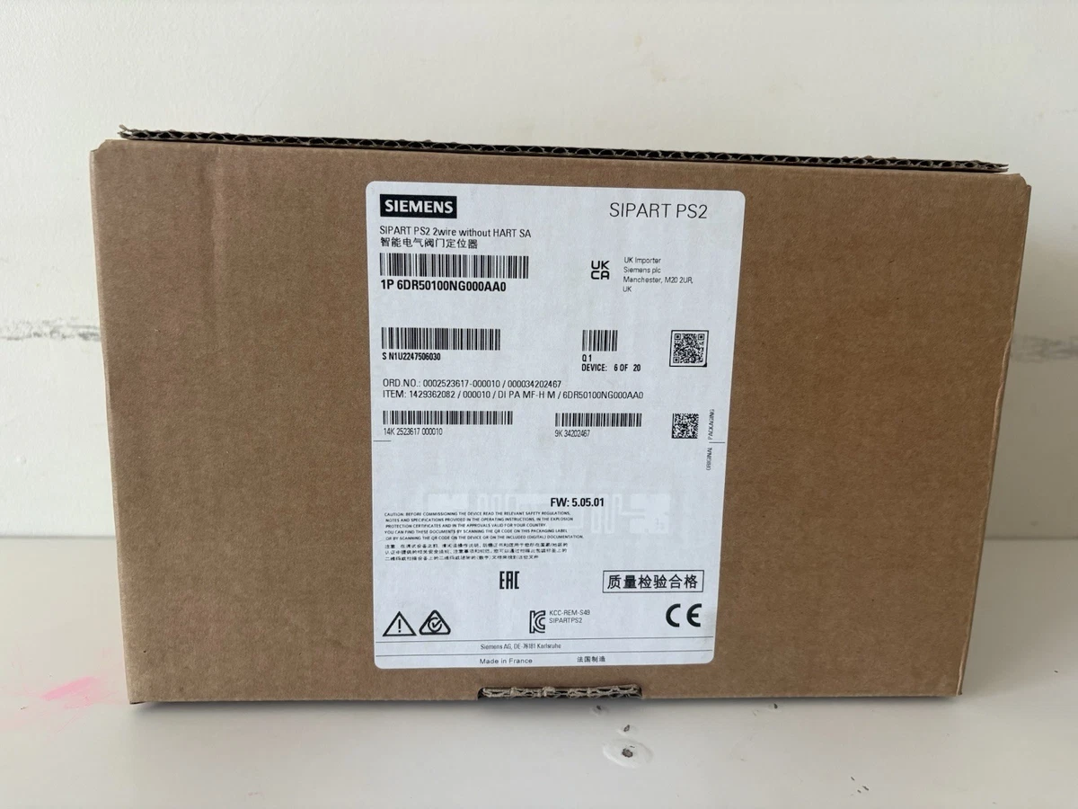 SIEMENS 6DR5010-0NG00-0AA0 (6DR50100NG990AA0) SIPART PS2 Ventilpositionierer