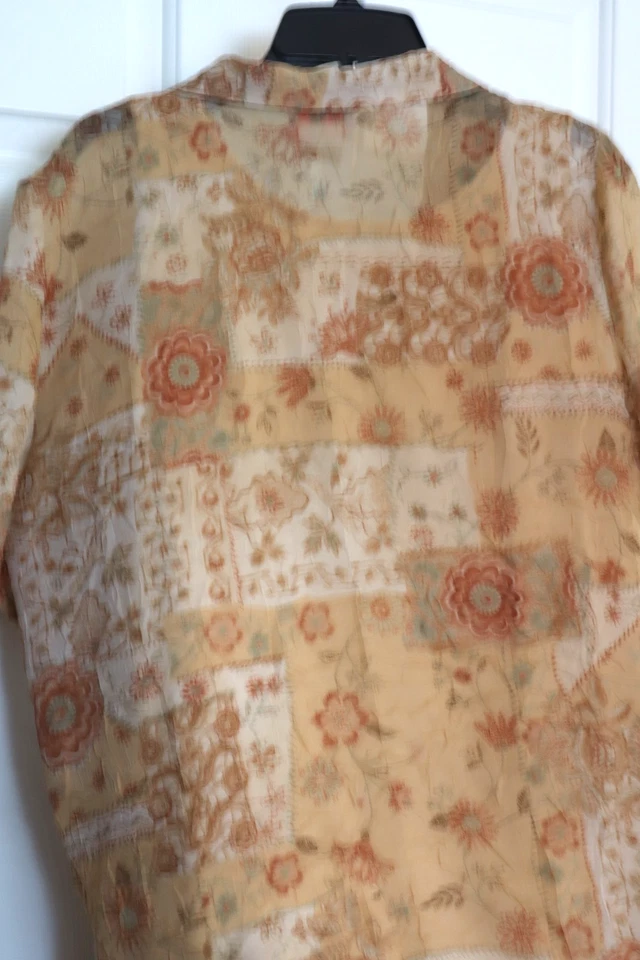 Vtg R&K Originals Women Sz 16 Sheath Dress Maxi w/ Jacket Buttery Yellow/Beige - Image 4 of 4