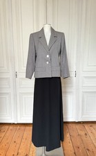 Yves Saint Laurent Rive Gauche Houndstooth Wool Blazer Jacket Size 36 fits M