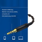 Earphone Cable Silver Plated Copper 3.5mm To Dual 2.5mm Plug Headphone Sound Wi