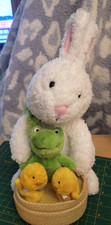 Hallmark Spring Quartet Animated Plush Easter Bunny Frog Chicks Works -see Video