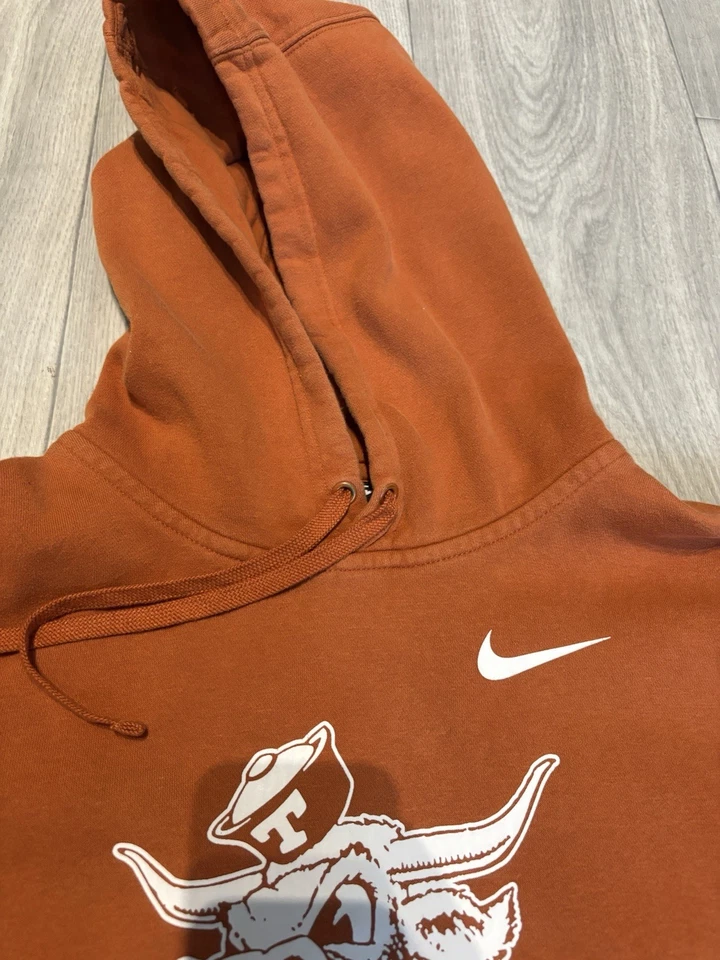 New XL Nike Texas Longhorns Sweatshirt Bevo Football Hoodie UT BV8314-802 Men - Image 3 of 4