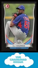 C.J. Edwards 2014 Bowman Draft Top Prospects Black #TP-72 Chicago Cubs