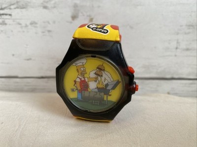 2002 Burger King Homer Wrist Watch The Simpsons Exercise #428 The Burger Curl