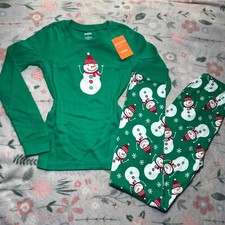 Gymboree Christmas Snowman Pajamas Set - Kids 10