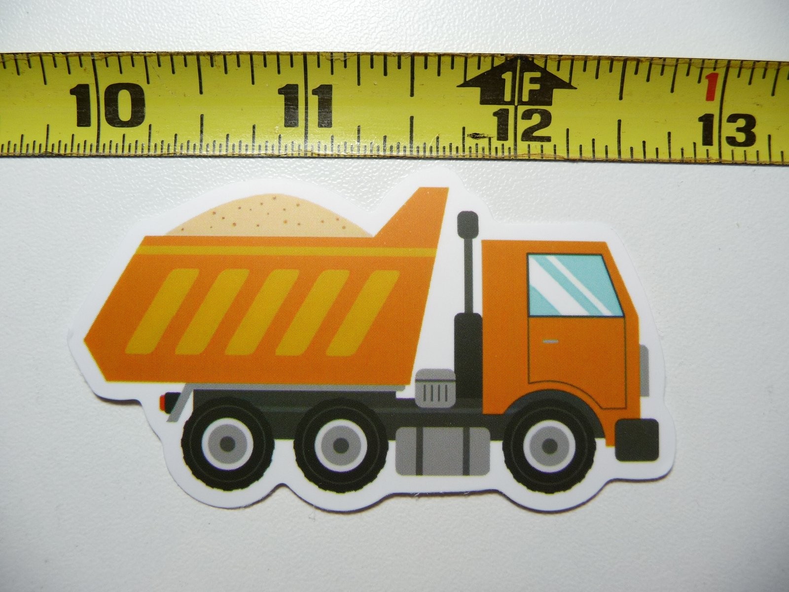 Grain Filled Dump Truck Decal Sticker - Fun Construction Vehicle Design