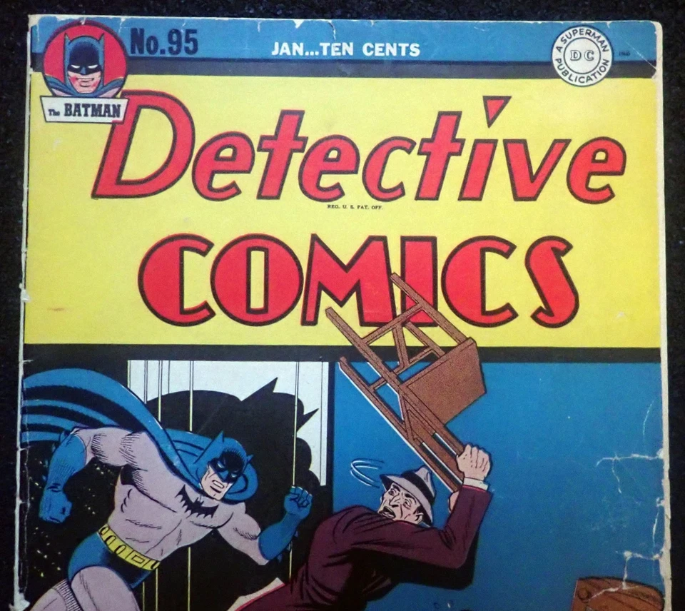 Detective Comics #95 💦 DÚO DINÁMICO BATMAN y Robin 💦 1945 Completo Foto 2 de 4