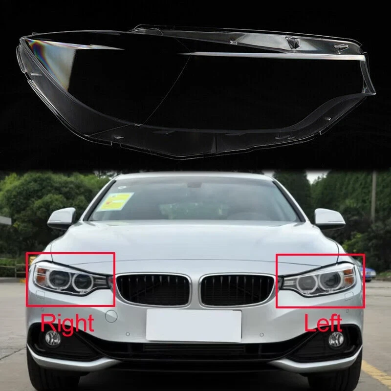 Headlight Lens Cover Clear For BMW 4 Series F32 F33 F36 F80 F82 M3 M4 2013-2017 Foto 2 de 4
