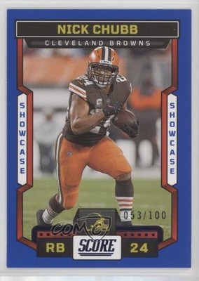 2023 Score Showcase 53/100 Nick Chubb #207 16wc