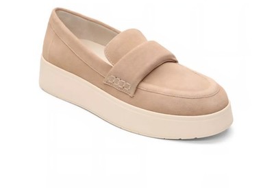 Sanctuary Peacemaker Suede Platform Loafers Shoes Blush/Cafe Women's 8.5M