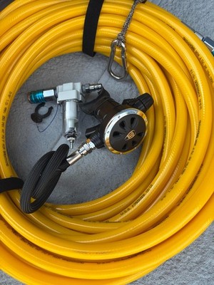 Hookah diving 3/8 add a diver 100' dive package.