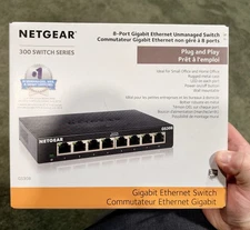 Netgear GS308 300 Switch Series Gigabit 8 Port Ethernet Switch