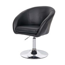 Esszimmerstuhl HWC-F19, Drehstuhl Loungesessel, höhenverstellbar drehbar