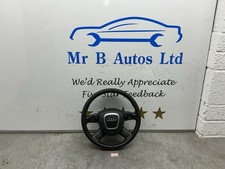 AUDI A4 B8 MULTIFUNCTION LEATHER STEERING WHEEL 2009