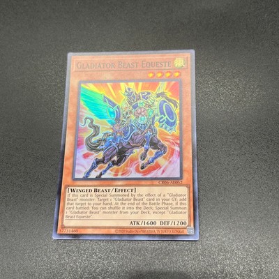 YuGiOh Gladiator Beast Equeste CR06-AE052 Super Asian English A