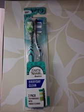 2x Bundle Dental Guru Nanda Soft Toothbrushes 2 pack x 2 w/Brush Caps
