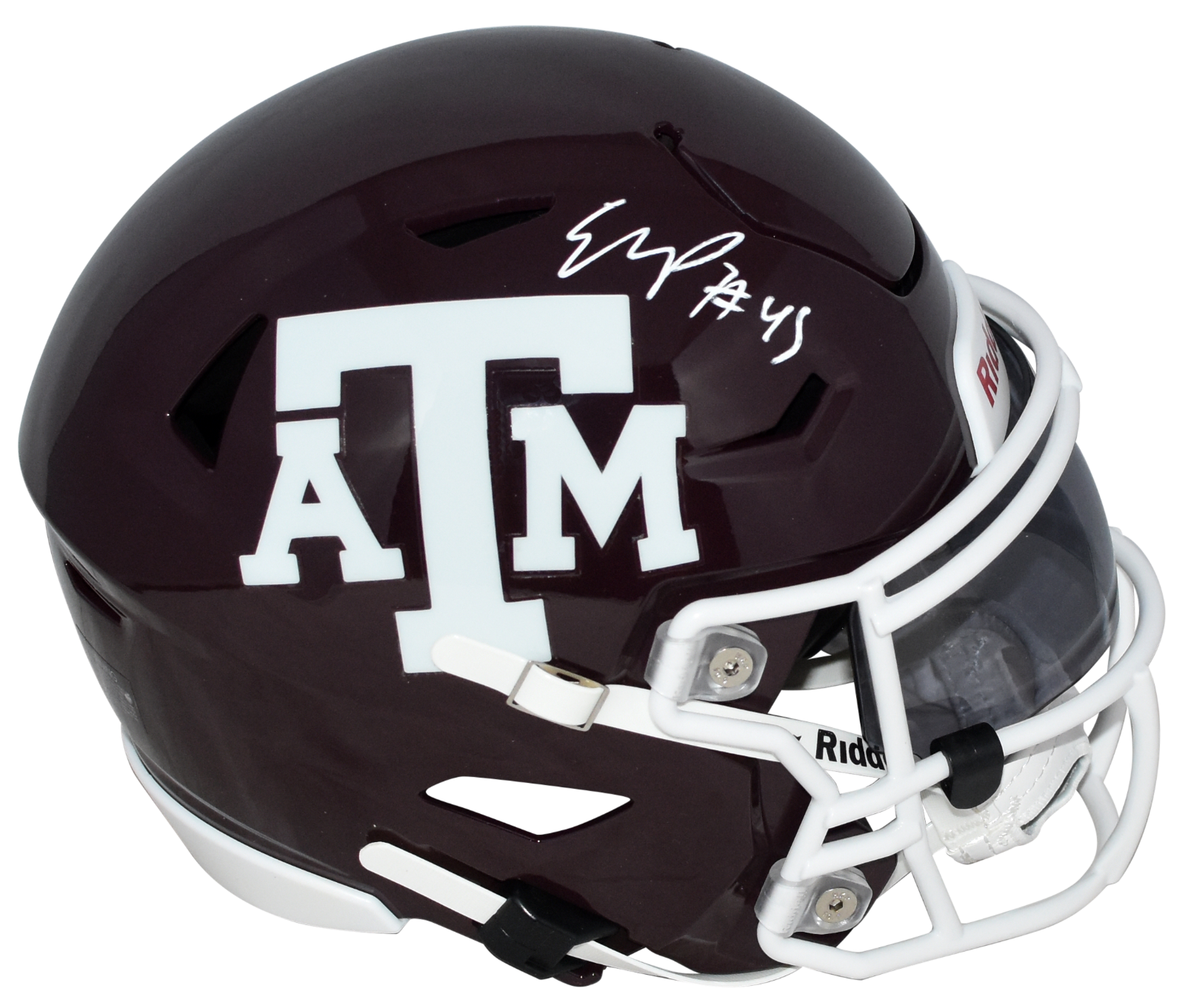 Edgerrin Cooper Autographed Signed Texas A&M Aggies SPEEDFLEX MIDI HELMET BECKETT 