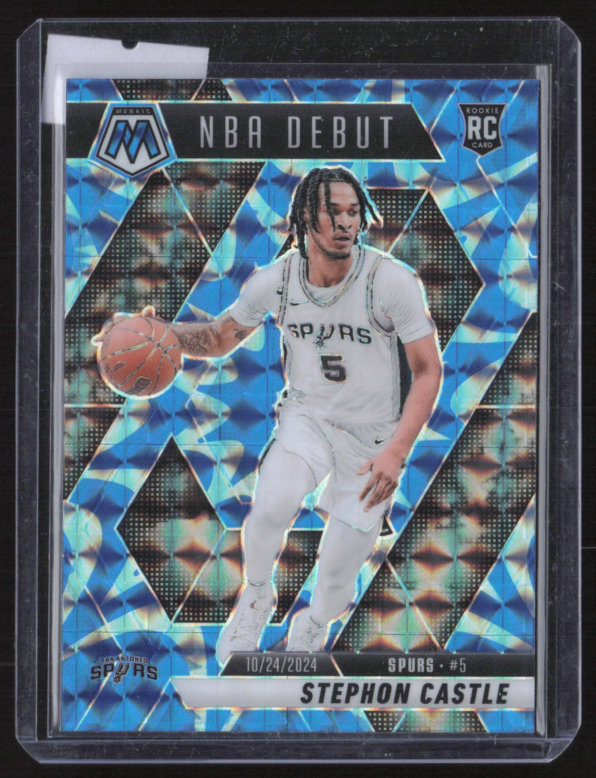 Stephon Castle 2024-25 Panini Mosaic Reactive Blue Mosaic #267