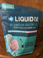 2pk Liquid I.V. Hydration Multiplier Cotton Candy 16 Sticks BB06/27