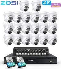 ZOSI C2258 32CH 4K PoE Security Camera System 8MP Spotlight Outdoor IP Cameras