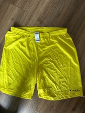 MEN'S SHORT LARGE WAIST107-115CM YELLOW SPORT FOOTBALL GYM RUN
