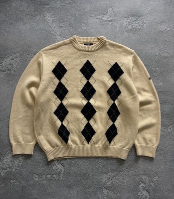 Bogner Knit Beige Wool Crew Neck Sweater Jumper size Men's A 50 US 40