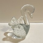 Clear Glass Swan Figurine Decorative Birds & Animals Theme Glass Bird Decor — photo 1