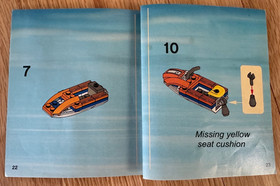 LEGO CITY 7737 Coast Guard 4WD & Jet Scooter 2008 INCOMPLETE w BOX  INSTRUCTIONS