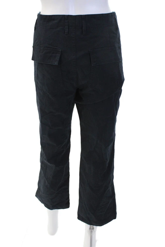 Pantalones cargo recortados negros unisex Vince 96 % algodón 4 % spandex talla 8 Foto 3 de 4