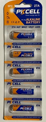 5 St. Alkaline Batterie PKCELL 12V - 27A A27 MN27 VR27 L828 Neu ungeöffnete OVP!