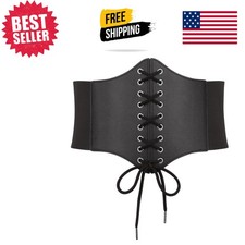 Women's Adjustable Lace-Up Corset Belt - Pirate  Renaissance Style, Size 23-52
