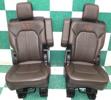 20 Expedition Swb King Ranch Brown Rear Heated 2nd Row Captain Bucket Seats 2x