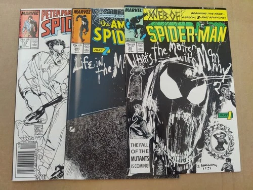 Web of Spider-Man 33 Amazing 294 Spectacular 133 Mad Dog Ward 1-3 Lot Of 3