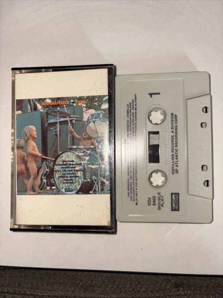 Vintage Rare 1971 Cassette: Woodstock Two. Excellent Condition - Image 3 of 4