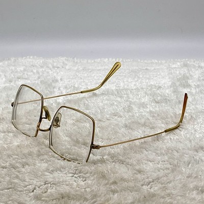 Vintage Bausch & Lomb Glasses Square Frame Stamped B&L 48 Parts or Repair