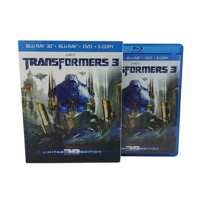 Transformers 3 Blu Ray 3D Limited Edition Film Italian Edition + Slipcase