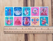 Vintage Mello Smello Barbie Sheet of 10 Perforated Mods Cute Outfits Sandylion