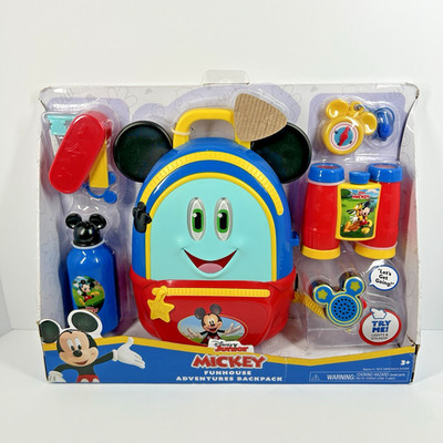 Disney Junior Mickey Funhouse Adventures Backpack Play Set Lights Sounds New