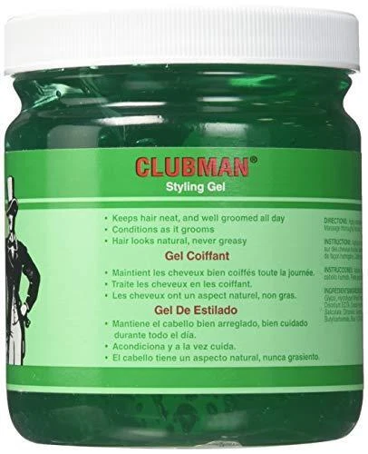 Clubman Styling Gel By Ed Pinaud for Men, 16 Ounce, Pack of 2 - Image 2 of 3