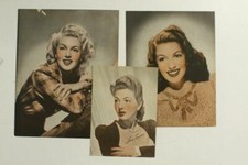 Vintage Lot Hollywood Movie Star Photos LANA TURNER Magazine Newsprint
