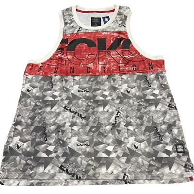 Ecko Function Red White Basketball Tank Top Shirt Mens Sz XXL