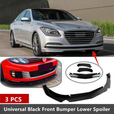 Add-on Universal Fit For 2017-2020 Genesis G80 Front Bumper Splitter Lip Spoiler