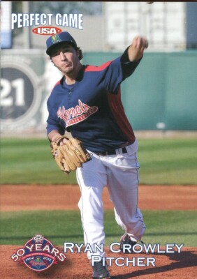 2012 Team Issue Cedar Rapids Kernels RYAN CROWLEY RC ANGELS WHITE SOX BERWYN IL