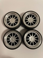 1/18 scale Modified Tuning 18” REAL ALUMINIUM HARTGE WHEELS in Silver