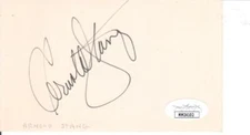 ARNOLD STANG d 2009 Signed 3x5 Index Card Actor//Top Cat JSA MM24102