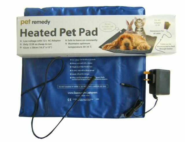 Pet Remedy Low Voltage Heated Pad For Pets Cat Dog Rabbit 42cm x 38cm